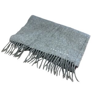 Sentaler Women's Fringe Scarf Baby Alpaca Gray